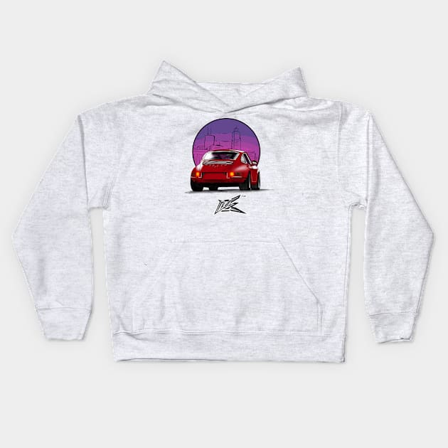 porsche 911 930 turbo Kids Hoodie by naquash